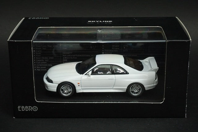 1:43 EBBRO 44186 Nissan Skyline GT-R R33 Vspec 1995 White