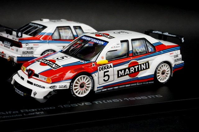 1:43 HPI 8092 Alfa Romeo 155V6 TI ITC Set 1996 #5 #6 MARTINI