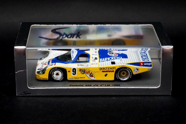 1:43 SPARK NA004 Porsche 956 LM Le Mans 1986 #9 BABYCRESCI Mickey Mouse