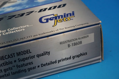 1:400 B737-800 China B-18608 GJCAL124 Gemini airplane model