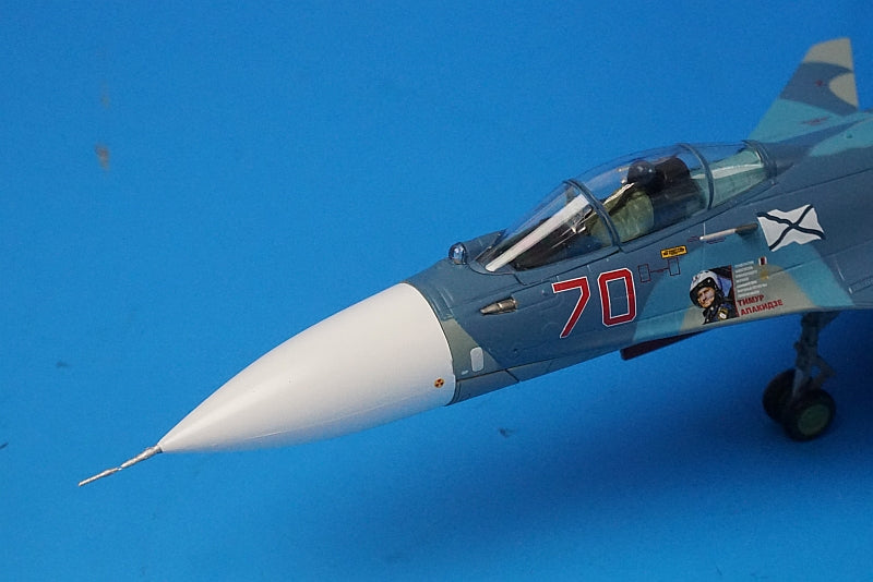 1:72 Su-33 Flanker-D Russian Navy Rear Admiral Timur Apakhidhe Memorial preservation machine #70 HA6406 Hobby Master airplane model