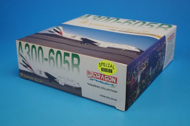 1:400 A300-605R Emirates A6-EKD 55181 Dragon airplane model