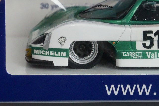 1:43 SPARK ROMU011 WM P88 Peugeot LeMans 1988 405km/h