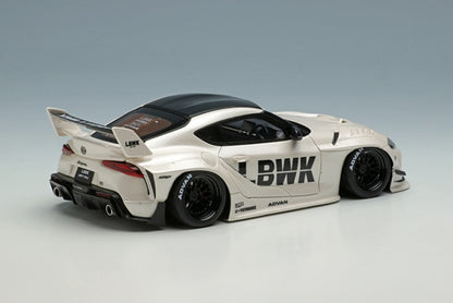 LB017A MakeUp EIDOLON 1:43 Toyota LB WORKS GR Supra LD97 wheel Pearl White