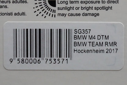 1:43 SPARK SG357 BMW M4 DTM BMW Team RMR Hockenheim 2017 #16