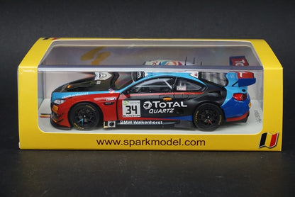 1:43 SPARK SB201 BMW M6 GT3 Walkenhorst Motorsport SPA 24h Winner 2018 #34