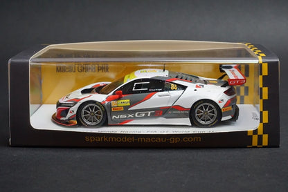 1:43 SPARK Honda NSX GT3 No.84 Honda Racing FIA GT World Cup Macau2017 model car