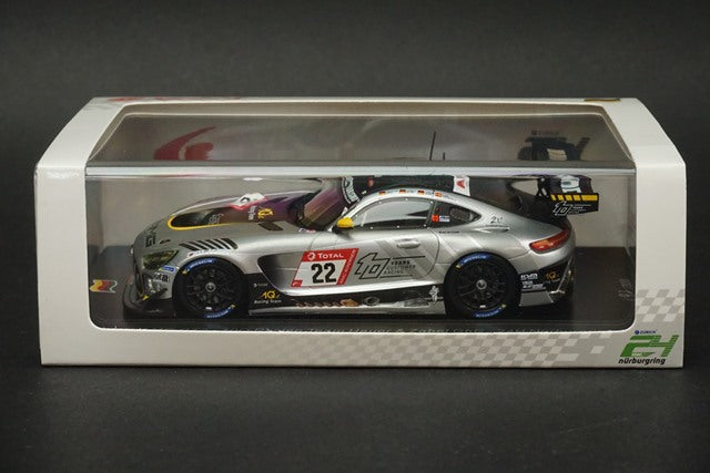 1:43 SPARK SG704 Mercedes AMG GT3 10Q Racing Team Hauer & Zabel GbR Nurburgring 24h 2020 #22