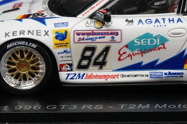 1:43 SPARK S5526 Porsche 911 996 GT3 RS-T2M Motorsport Le Mans 2003 #84