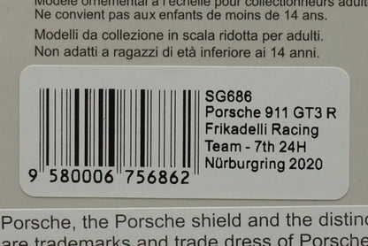 1:43 SPARK SG686 Porsche 911 GT3 R Frikadelli Racing Team Nurburgring 24h 2020 #31