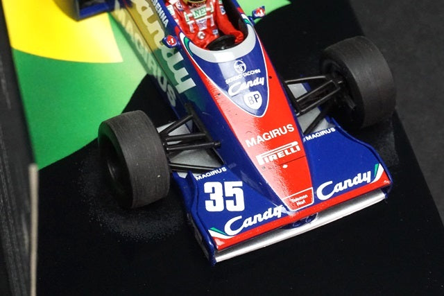 1:43 MINICHAMPS 540834335 Toleman Hart TG183B A.Senna Silverstone 1983 #35 ASC No.22