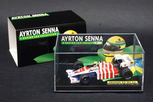 1:43 MINICHAMPS 540844329 Toleman Hart TG184 A.Senna Portuguese GP 1984 #19 ASC No.21