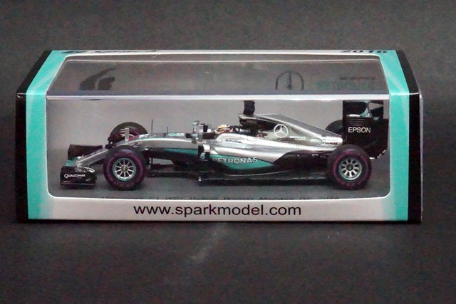 1:43 SPARK S5001 Mercedes F1 W07 Hybrid Monaco GP 2016 Winner #44 L.Hamilton