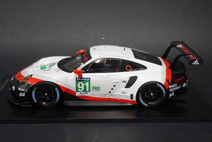 1:18 SPARK 48S329 Porsche 911 RSR Le Mans 2017 #91