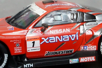 1:43 EBBRO 43722 XANAVI NISMO Z Super GT 2005 Malaysia #1 Silver / Red