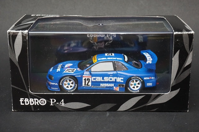 1:43 EBBRO P404 CALSONIC Skyline JGTC GT500 1999 #12 Blue model car