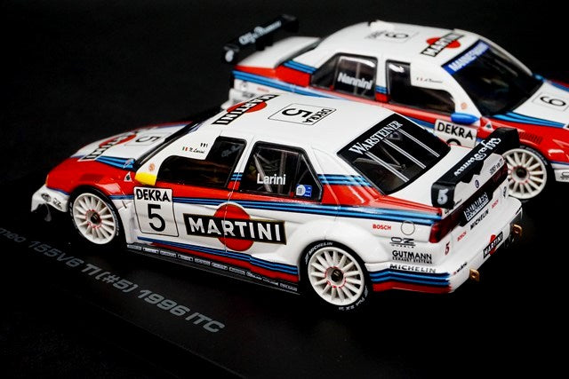 1:43 HPI 8092 Alfa Romeo 155V6 TI ITC Set 1996 #5 #6 MARTINI