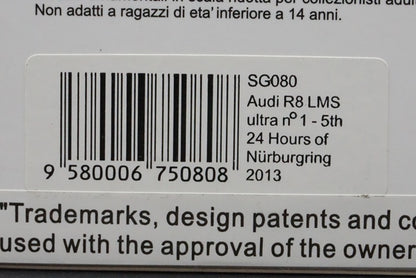 1:43 SPARK SG080 Audi R8 LMS ultra Nurburgring 24h 2013 #1 model car