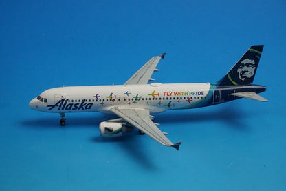 1:200 A320-214 Alaska airlines FLY WITH PRIDE N854VA G2ASA1047 Gemini