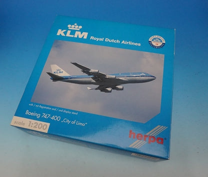 1:200 B747-400 KLM Royal Dutch Airlines PH-BFL 550109 Herpa