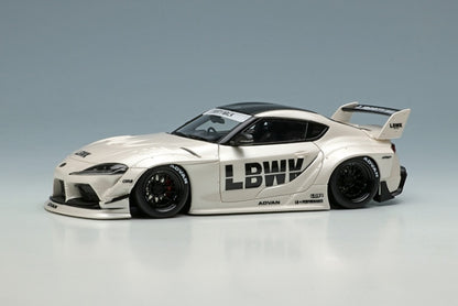 LB017A MakeUp EIDOLON 1:43 Toyota LB WORKS GR Supra LD97 wheel Pearl White