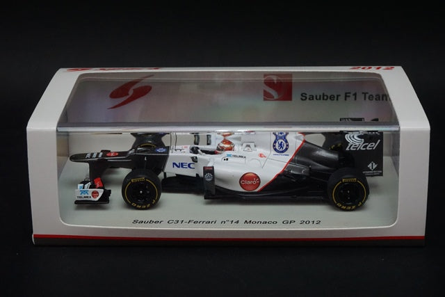 1:43 SPARK S3032 Sauber C31 Ferrari Monaco GP Kamui Kobayashi 2012 #14