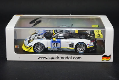 1:43 SPARK SG254 Porsche 911 GT3 R Nurburgring 24h 2016 #911 model car