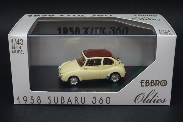 1:43 EBBRO 45685 SUBARU 360 1958 Ivory model car