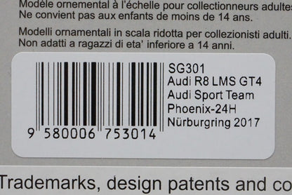 1:43 SPARK SG301 Audi R8 LMS GT4 Audi Sport Team Phoenix Nurburgring 24h 2017 #17