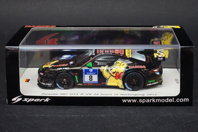 1:43 SPARK SG063 Porsche 997 GT3 R Nurburgring 24h 2012 #8 model car