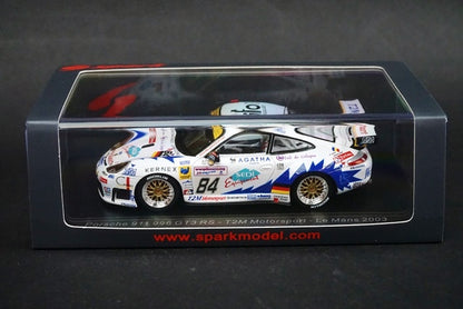 1:43 SPARK S5526 Porsche 911 996 GT3 RS-T2M Motorsport Le Mans 2003 #84