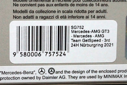 1:43 SPARK SG752 Mercedes AMG GT3 Team GetSpeed 24h Nurburgring 2021 #7