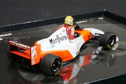 1:43 MINICHAMPS 540414341 McLaren MP4/8 Ford Australia GP 1993 #8 41st GP winner A.Senna Celebration Gift Box Marlboro