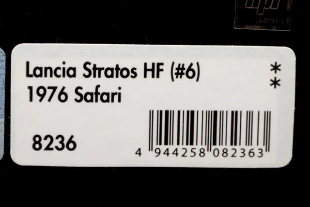 1:43 HPI 8236 Lancia Stratos HF Safari 1976 #6 S.Munari/S.Maiga