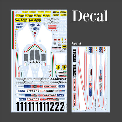 [ Back-order ] Model Factory HIRO K685 1:12 Fulldetail Kit 312T2 ver.A 1977 Rd.3 South African GP / Rd.4 U.S.West GP #11 N.Lauda / #12 C.Reutemann MFH