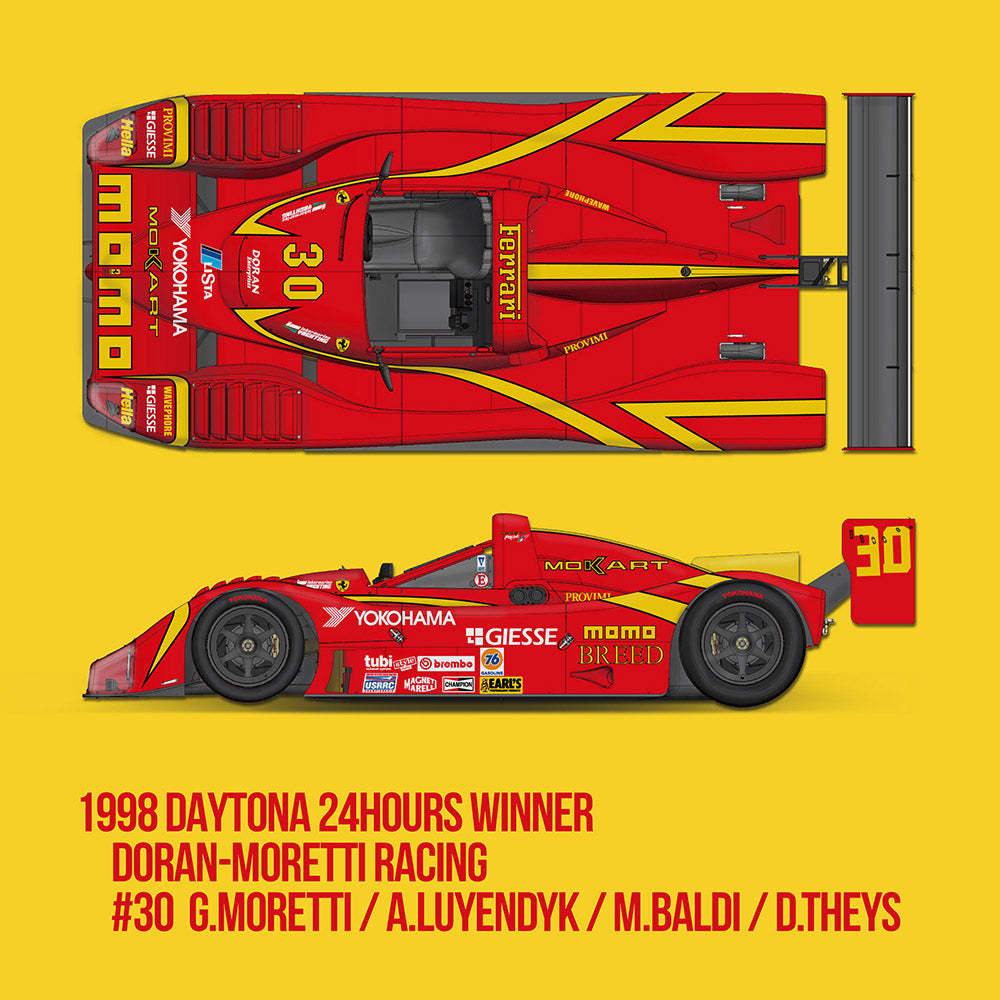 [ Back-order ] Model Factory HIRO K818 1:12 333 SP 1998 Daytona 24h winner #30 G.Moretti / A.Luyendyk / M.Baldi / D.Theys  Fulldetail Kit