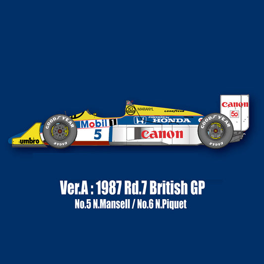 K472 Model Factory HIRO 1:12 Williams FW11B Ver.A 1987 Rd.7 British GP #5 MFH