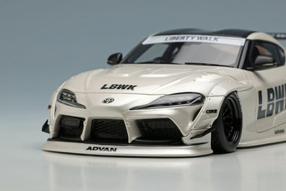 LB017A MakeUp EIDOLON 1:43 Toyota LB WORKS GR Supra LD97 wheel Pearl White