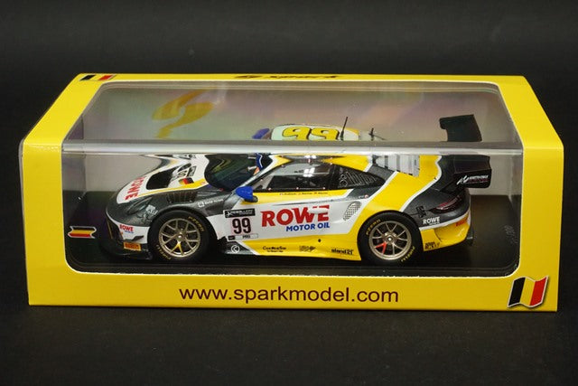 1:43 SPARK SB392 Porsche 911 GT3 R #99 ROWE Racing 24h SPA 2020 model car