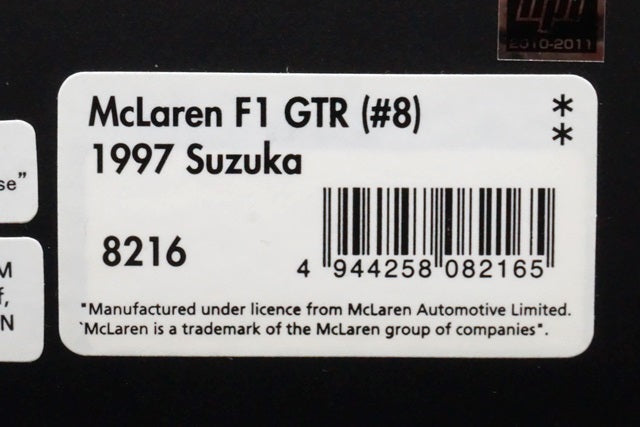 1:43 HPI 8216 McLaren F1 GTR Suzuka 1997 #8 FINA model car