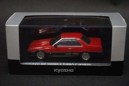 1:43 KYOSHO KS03601RG Nissan Skyline 2000RS-X Turbo C (KDR30) Red/Black 8-spoke Wheel