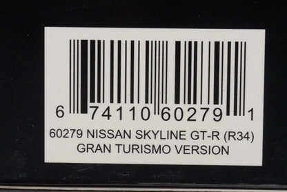 1:43 AUTOart 60279 Nissan Skyline GT-R R34 Gran Turismo ver. model car