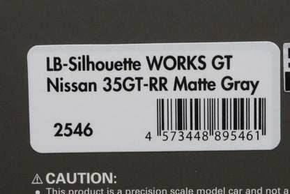 1:43 ignition model IG2546 LB Silhouette Works GT Nissan 35GT-RR Matte Gray