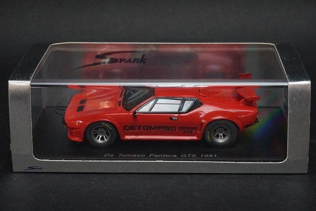 1:43 SPARK S0534 De Tomaso Pantera GT5 1981 Red