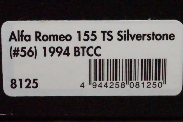 1:43 HPI 8125 Alfa Romeo 155 TS Silverstone BTCC 1994 #56