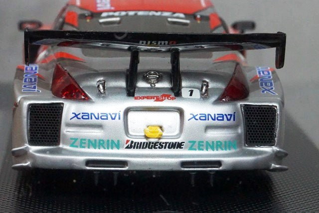 1:43 EBBRO 43722 XANAVI NISMO Z Super GT 2005 Malaysia #1 Silver / Red