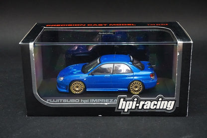 1:43 HPI 949 Subaru Barnacle Impreza 2006 Blue model car