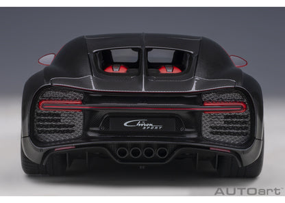 70996 AUTOart 1:18 Bugatti Chiron Sports 2019 Red / Carbon Black