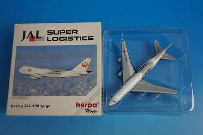 1:500 B747-200 JAL Cargo SUPER LOGISTICS JA8123 502481 Herpa