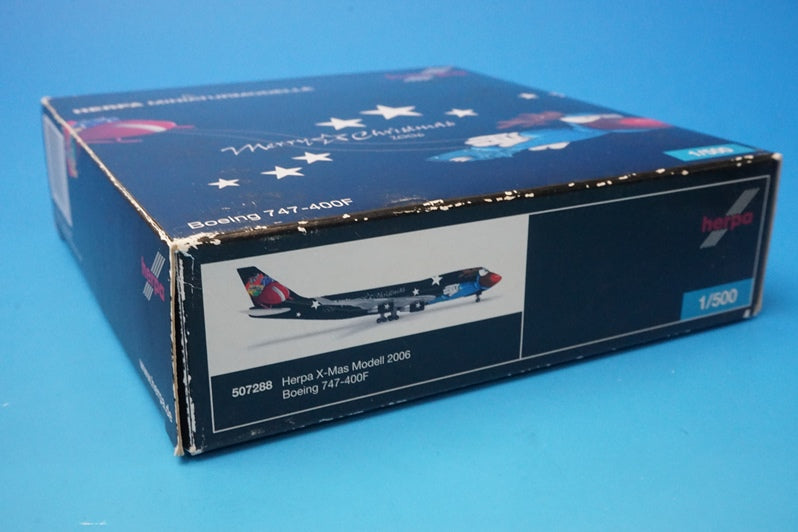 1:500 B747-400F Merry Christmas 2006 without registration number 507288 Herpa